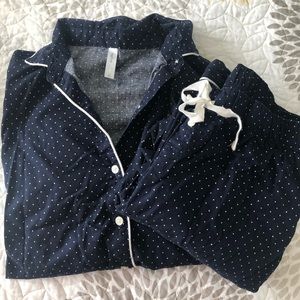 Gap long sleeve pajama top and bottoms